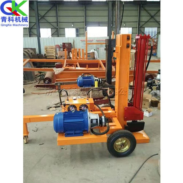 Wood chip processing industry horizontal log splitter guillotine type tree removal machine