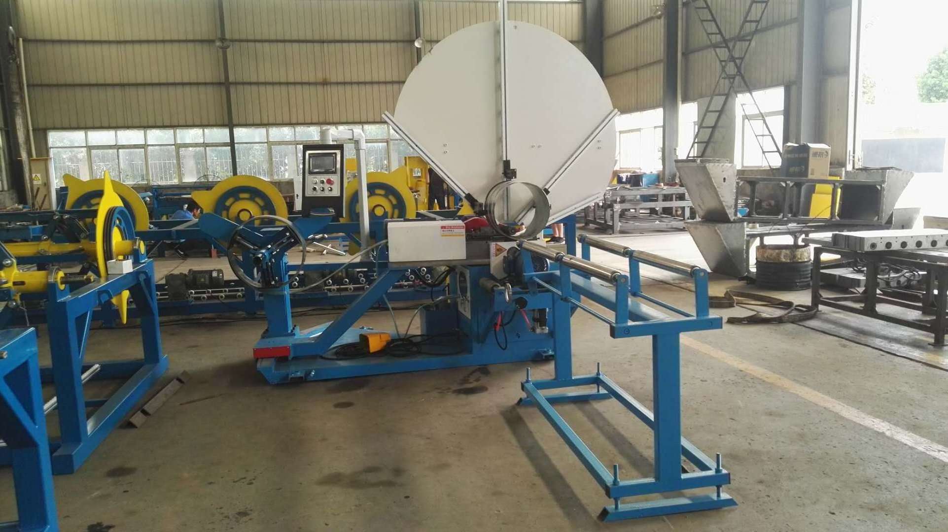 Galvanized Steel Strip Wind Pipe Machine Fully Automatic Spiral Duct Forming Facility With Best Price