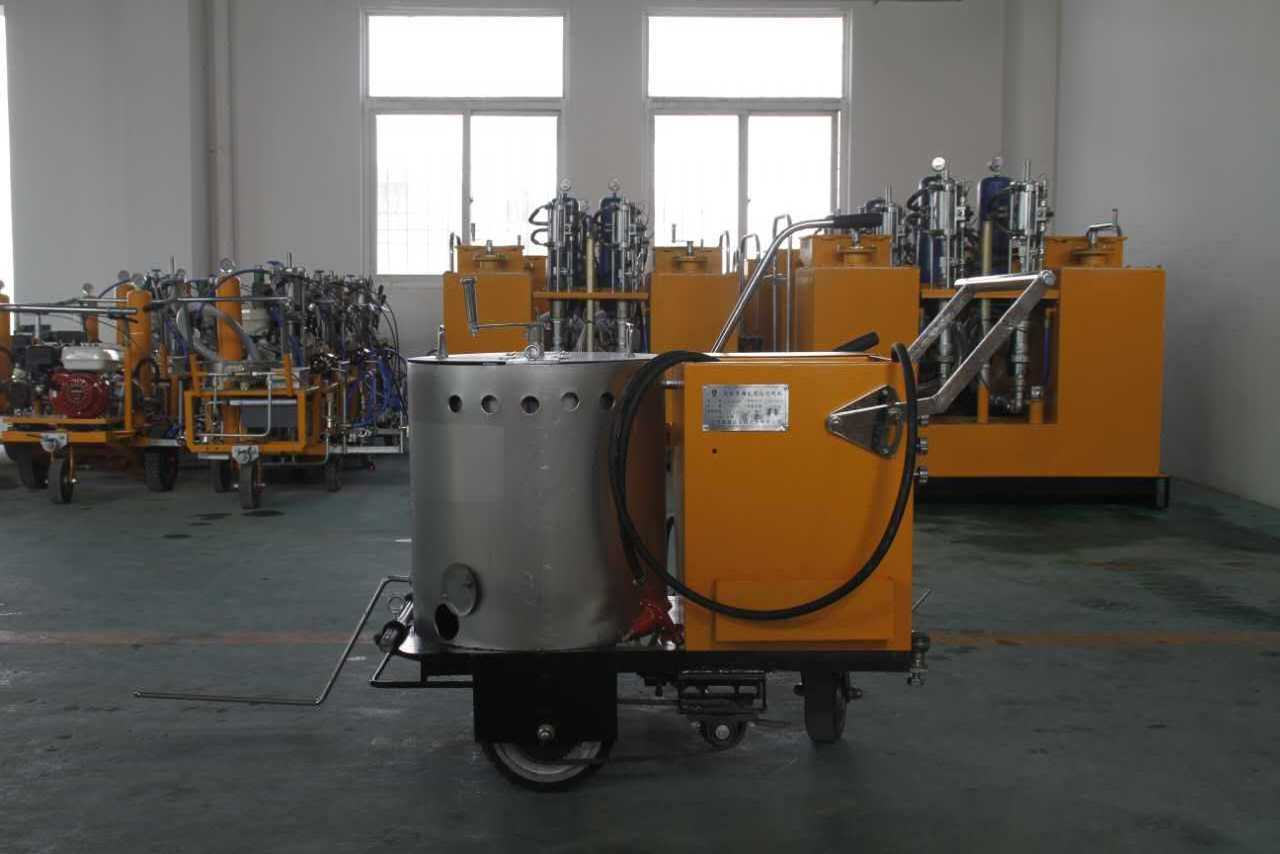 Hand Push Automatic Thermoplastic Road Line Road Marking Machine  Pavement Automatic Hot Melt Road Marker Paint