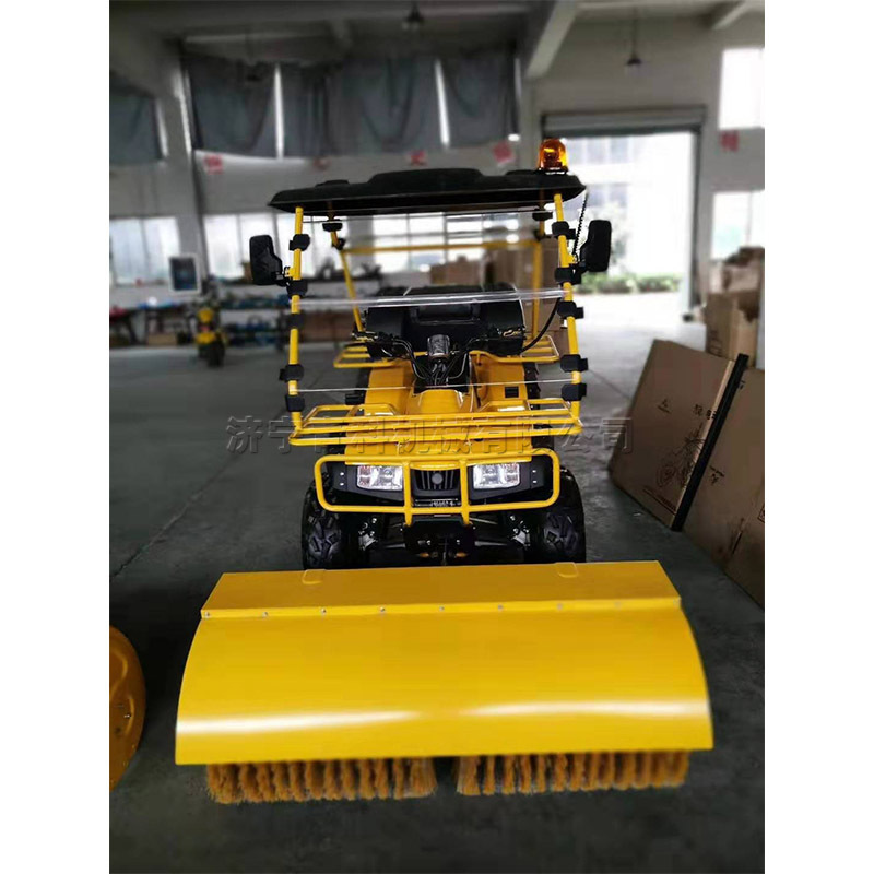 Hot selling 13hp Hand push automatic lift stepless variable speed small gasoline roller brush snow blower