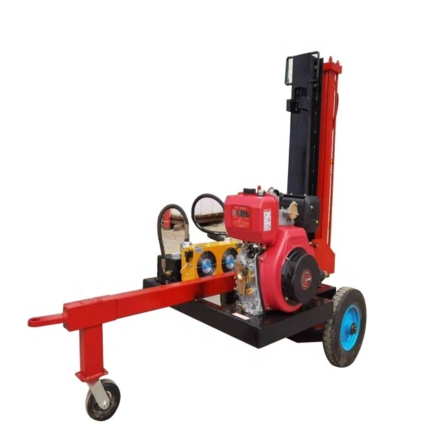 Wood chip processing industry horizontal log splitter guillotine type tree removal machine