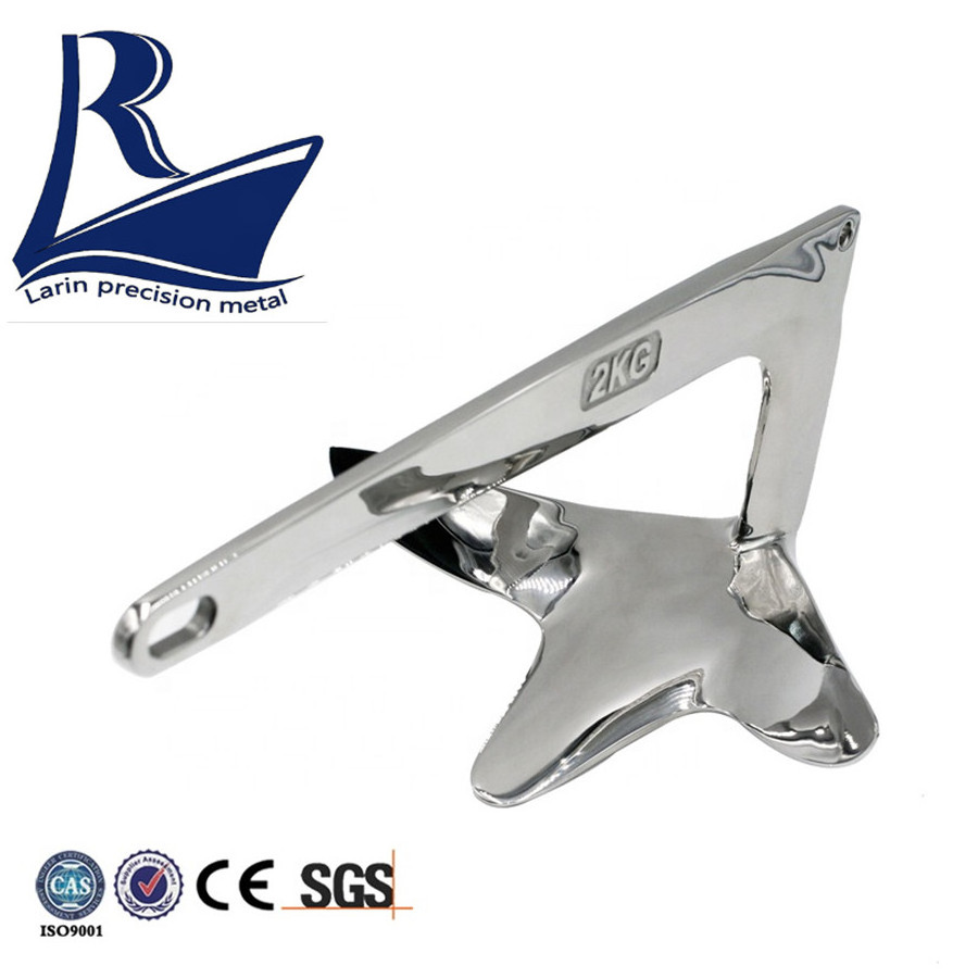 boat Anchor Manufacturers polishing stainless steel bruce anchor 50kgs