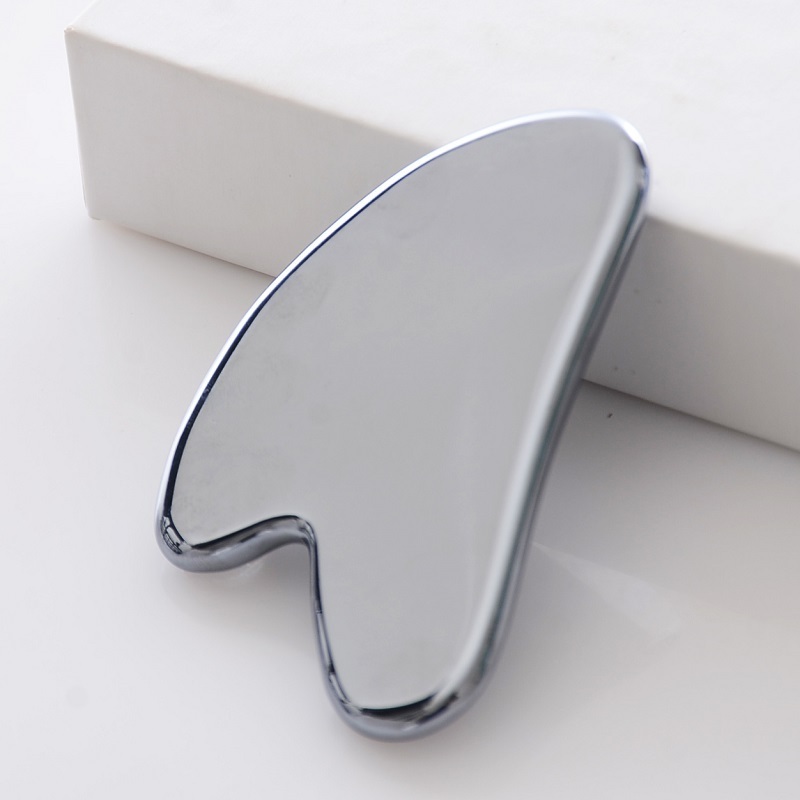 guasha facial tool  stainless steel massage guasha board guasha scraping massage tools metal gua sha tools