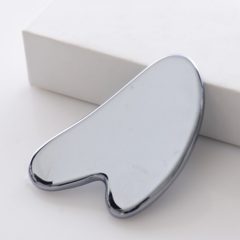 guasha facial tool  stainless steel massage guasha board guasha scraping massage tools metal gua sha tools