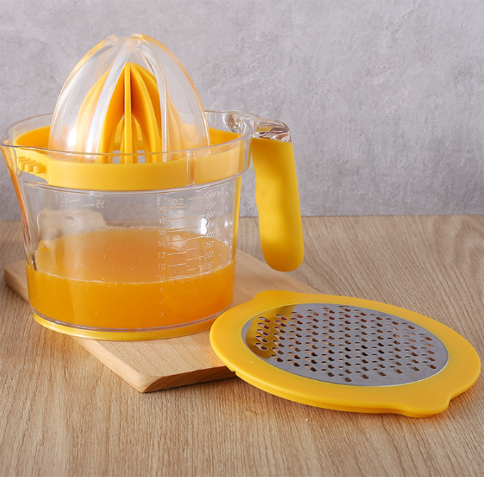 Kitchen Multi-functional 3 in 1 Manual Orange Lemon Juicer Fruit Squeezer Vegetable Grater Slicer