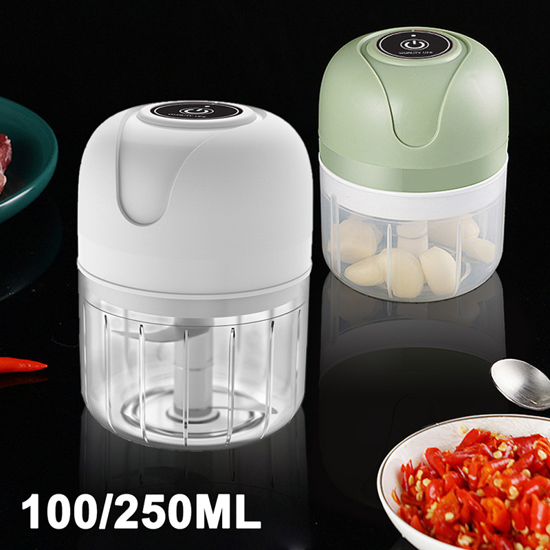 Kitchen USB Charging Portable Electric Vegetable Chopper Mini Garlic Masher Chopper Crusher