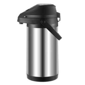 Large Capacity Vacuum Insulated Water Pump Pot Stainless Steel Thermal Coffee Pot Air Pressure Thermos