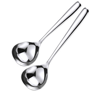 wholesale Custom 2 piece German stainless steel restaurant deepening sauce gravy soup spoon names of kitchen tools