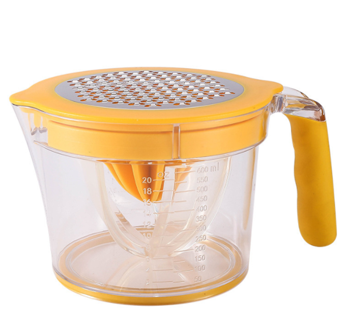 Kitchen Multi-functional 3 in 1 Manual Orange Lemon Juicer Fruit Squeezer Vegetable Grater Slicer