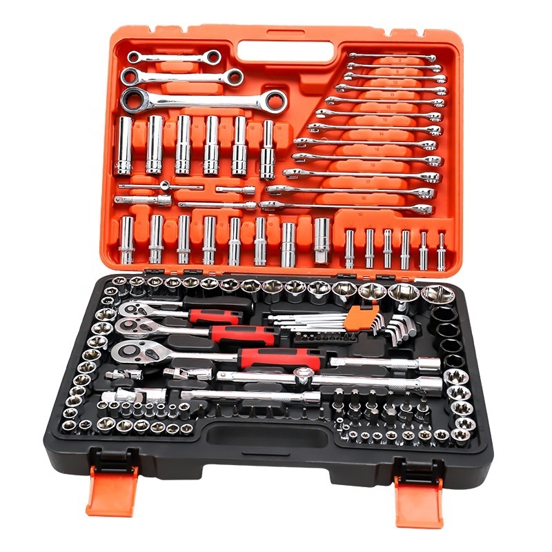 1/2,3/8,1/4 inch auto repair set spinner set  wrench socket set