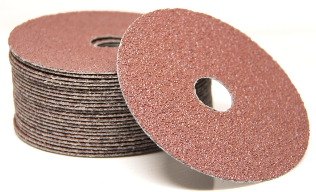 LARIX 5 inch 120 Grit Aluminium Oxide Resin Fiber Discs for polishing