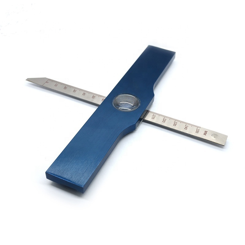 New Arrival  150mm   Aluminum Alloy  Simple  Tyre Tread Depth Gauge With  Magnifying Glass  Simple Depth Measurements