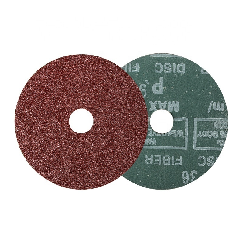 LARIX 5 inch 120 Grit Aluminium Oxide Resin Fiber Discs for polishing