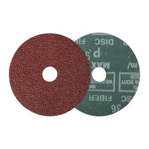 LARIX 5 inch 120 Grit Aluminium Oxide Resin Fiber Discs for polishing