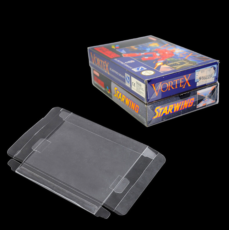 2024 Clear Transparent Game Cartridge Box Case  Games Plastic PET Protector for N64 NES SNES for GB GBA GBC NGPC Switch