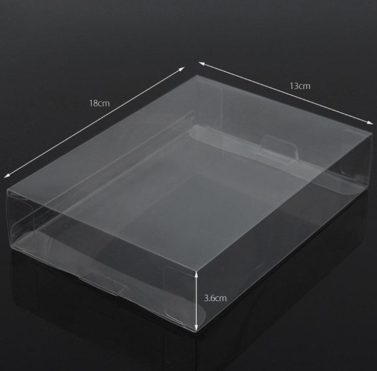 2024 Clear Transparent Game Cartridge Box Case  Games Plastic PET Protector for N64 NES SNES for GB GBA GBC NGPC Switch