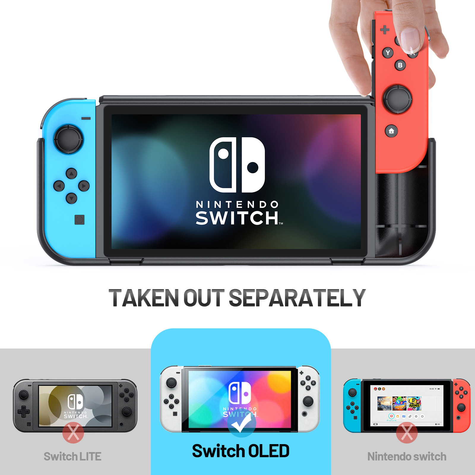 2024 Protective Case for Nintendo Switch OLED  Cover Soft Anti-Slip Shockproof Game Accessories Protective Cover Drop Silicone