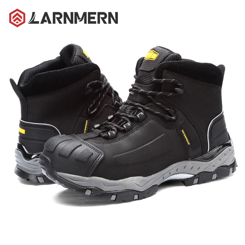 LARNMERN Steel Toe Comfortable Safety Shoes for Men Indestructible Work boots CE/ASTM S3 WR HRO SRC Industrial Work Shoes