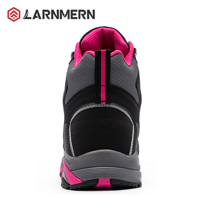 LARNMERN Steel Toe Safety Shoes Women Breathable Work Shoes Anti-Smashing Anti-Puncture Safety Boots Work Boots