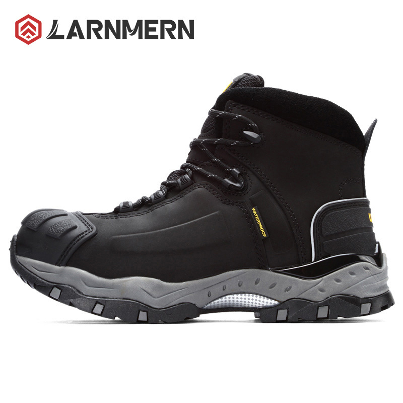 LRENMERN Top Grade Steel Toe Safety Boots High Temperature Resistant Waterproof Puncture-Proof Genuine Leather Work boots