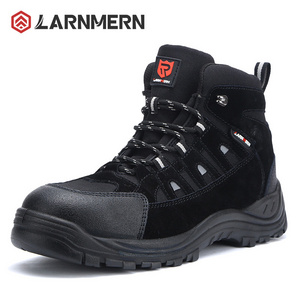 LARNMERN Steel Toe Safety Shoes Boots for Men Women Industrial Construction Genuine Leather Work Boots Puncture Proof Anti-Smash