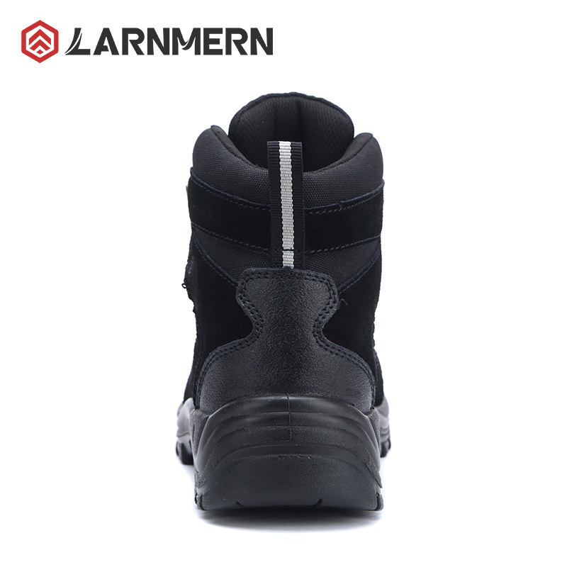 LARNMERN Steel Toe Safety Shoes Boots for Men Women Industrial Construction Genuine Leather Work Boots Puncture Proof Anti-Smash