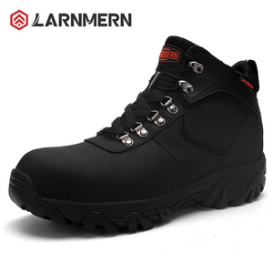 LARNMERN Composite Toe Safety Boots for Men Indestructible Work Boots CE/ASTM SRC Puncture Proof Anti-Slip Anti-Smash