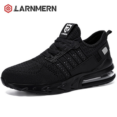 LARNMERN Steel Toe Safety Shoes for Men Lightweight Breathable Work Shoes Men Anti-Smash SRC Anti Slip Proof Outdoor Mens Shoes