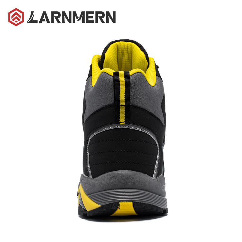 LARNMERN Steel Toe Safety Shoes Men Breathable Work Shoes Anti-Smashing Anti-Puncture Safety Boots Work Boots Hiking boots