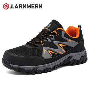 LARNMERN Breathable Safety Shoes for Men Comfortable Steel Toe Safety Work Shoes for Men Puncture-proof Anti-slip