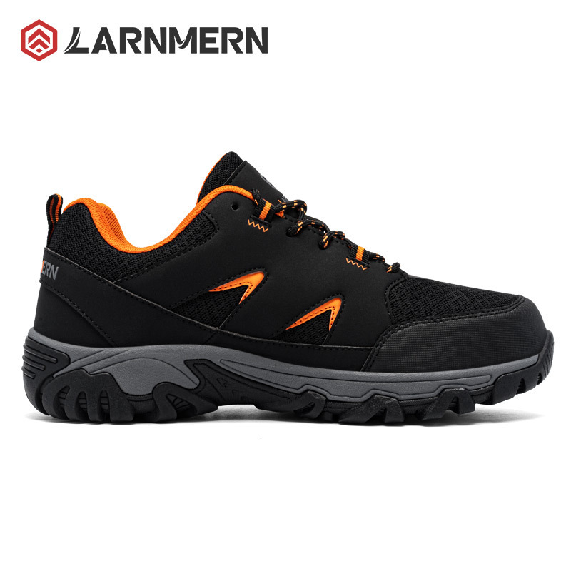 LARNMERN Breathable Safety Shoes for Men Comfortable Steel Toe Safety Work Shoes for Men Puncture-proof Anti-slip