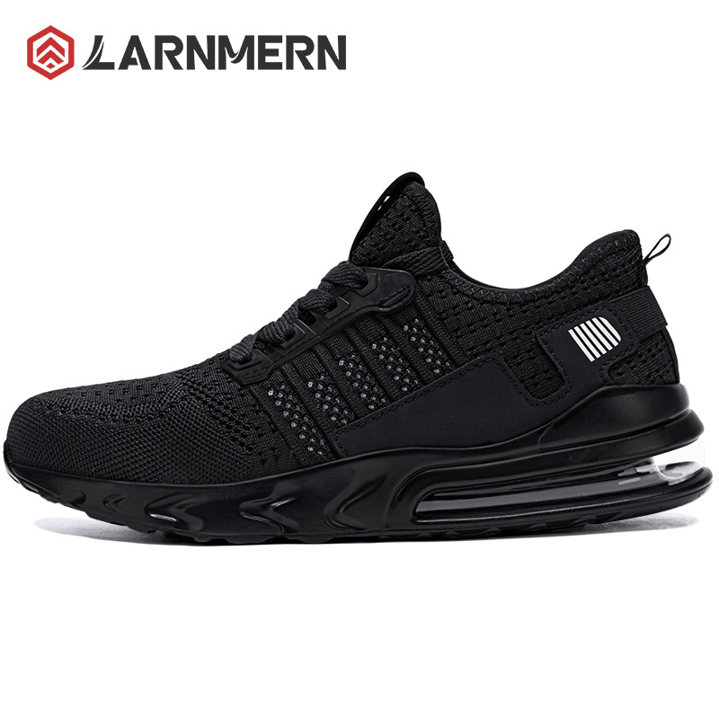 LARNMERN Steel Toe Safety Shoes for Men Lightweight Breathable Work Shoes Men Anti-Smash SRC Anti Slip Proof Outdoor Mens Shoes