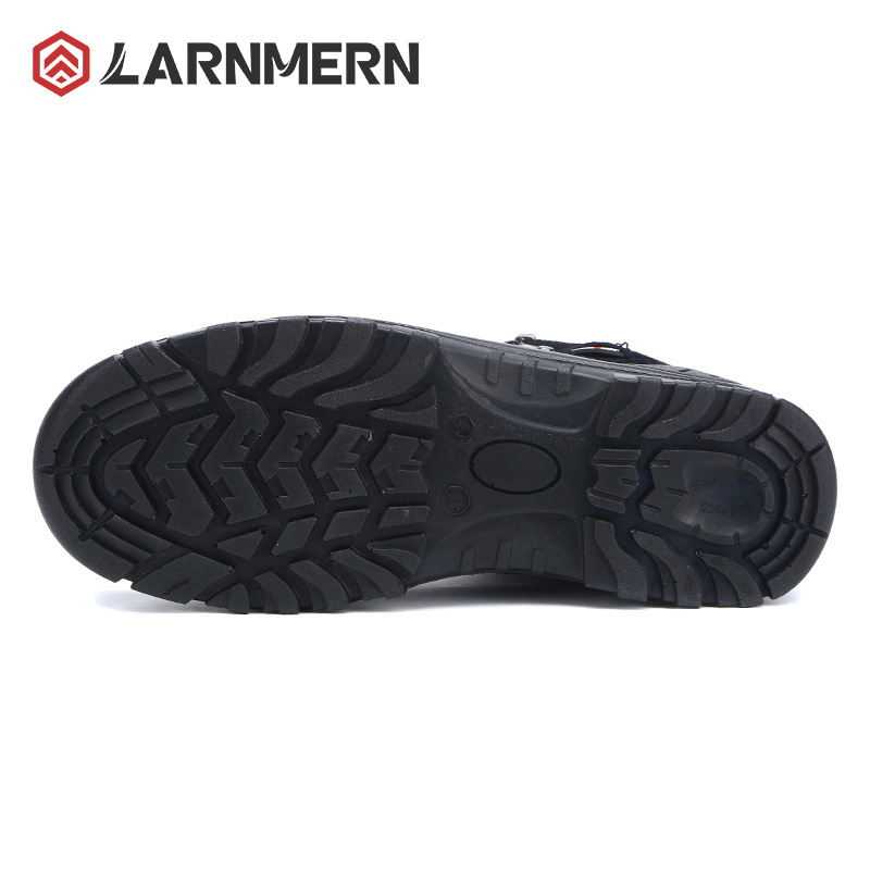 LARNMERN Steel Toe Safety Shoes Boots for Men Women Industrial Construction Genuine Leather Work Boots Puncture Proof Anti-Smash