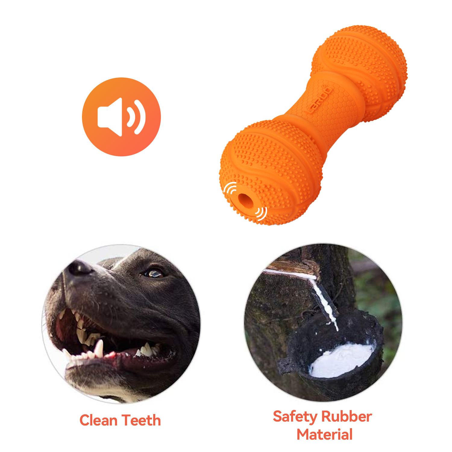 Laroo hot sale Dog Chew Toys for Aggressive Chewers Small Medium Breed Dog Squeaky Interactive toys