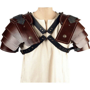 Larp Costume Steampunk Gothic Leather Spaulder Samurai Pauldrons Medieval Viking Knight Gladiator Shoulder Armor