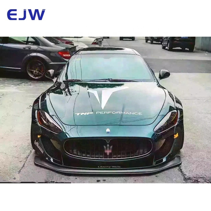 LB Style Body kit WALD Fiberglass Fenders Side Skirts Front Bumper Car Bumpers Set For Maserati GranTurismo GT GTS