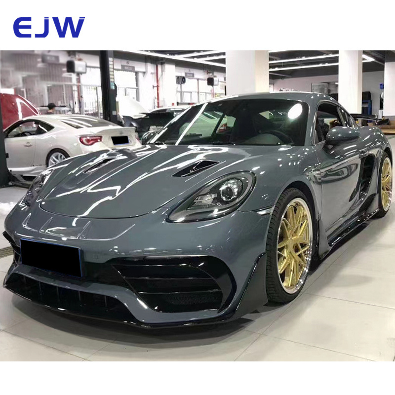 Upgrade PD Style Fiberglass Accessories Body Kits Facelift For Porsche 718 Cayman Boxster 2016 - 2018