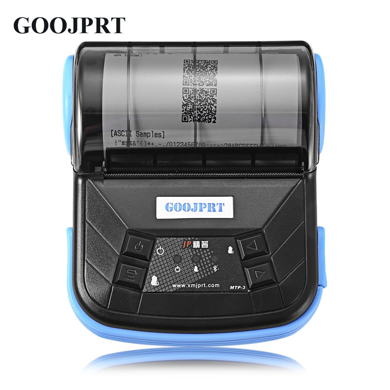 GOOJPRT 80mm 3 inch Portable Thermal Printer Barcode Receipt Printer