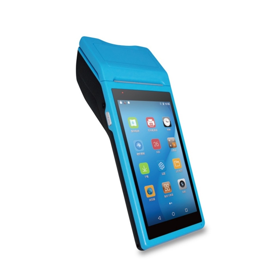 High Quality Handheld Android 4G POS Terminal with Printer, Barcode Scanner, NFC Reader