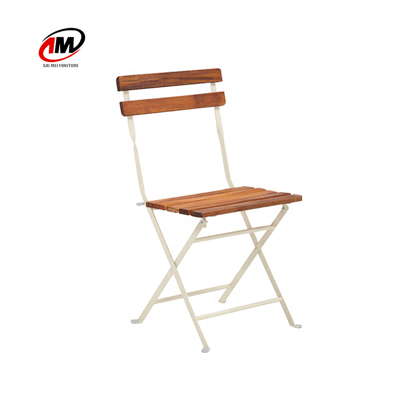 Outdoor Garden balcony  furniture cheap powder coaing metal folding chair  wholesale