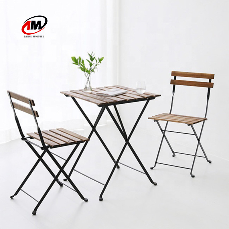 Outdoor Garden balcony  furniture cheap powder coaing metal folding chair  wholesale