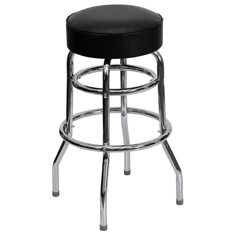 SM-4132 Cheap Used Commercial metal Chromed Restaurant bar stools for sale