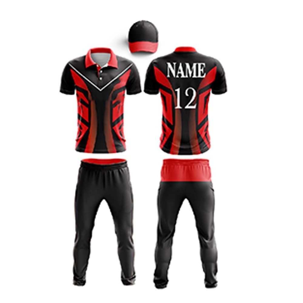 High Quality Cricket jersey and trousers Uniform Custom Logo Wholesale breathable Cricket College Team Uniform Set