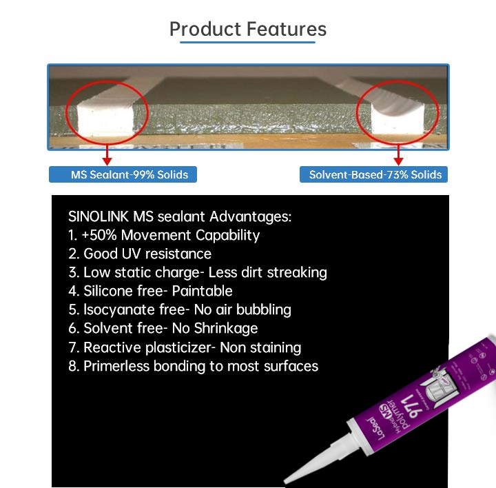 KASTAR professional wholesale High Elastic Universal Hybrid MS glue No solvent UV resistance Modified silane Adhesive & Sealant