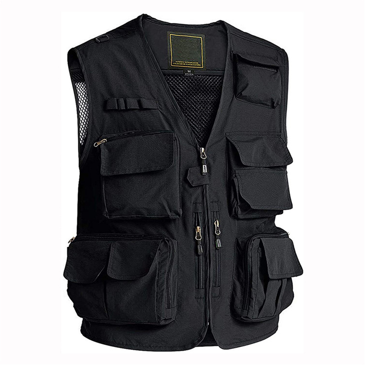 Clothing Manufacturer Tactical Molle Vest Outdoor , Mens Nylon Fly Fishing Vest Mesh, Hiking Vest With Multi Pockets