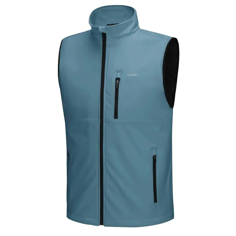 Custom Lightweight Hiking Golf Vests Men's Windproof Sleeveless Fishing Jackets Running Waistcoats Water Repellent Travel Tops