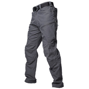 Outdoor Tactical Cargo Pants Men Cotton Many Pockets Stretch Security Trousers 65%Polyester35%Cotton Pants