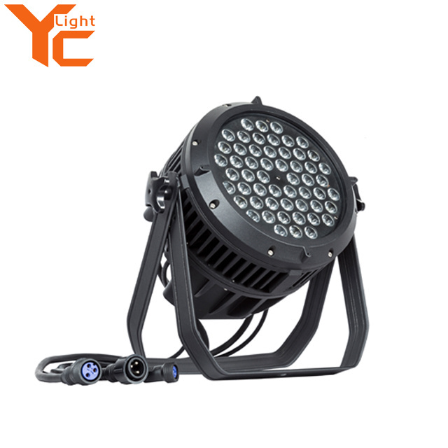 LED stage light IP65 54*3W RGB 3in1 par can waterproof a outdoor dmx Christmas party lighting