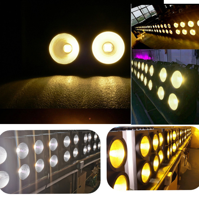 2x100W 2IN1 cob led blinder light white and warm white color wash led Good brightness powerful wash