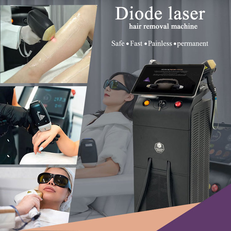 2024 Newest Ice Platinum Titanium 1600W Diode Laser  808 Diode Laser Hair Removal Machine Price